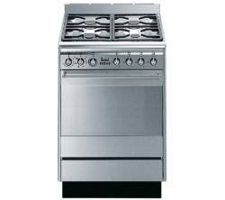 SMEG  SUK61MX8 Dual Fuel Cooker - Stainless Steel